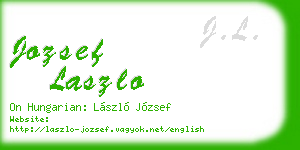 jozsef laszlo business card
