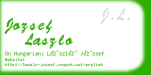 jozsef laszlo business card